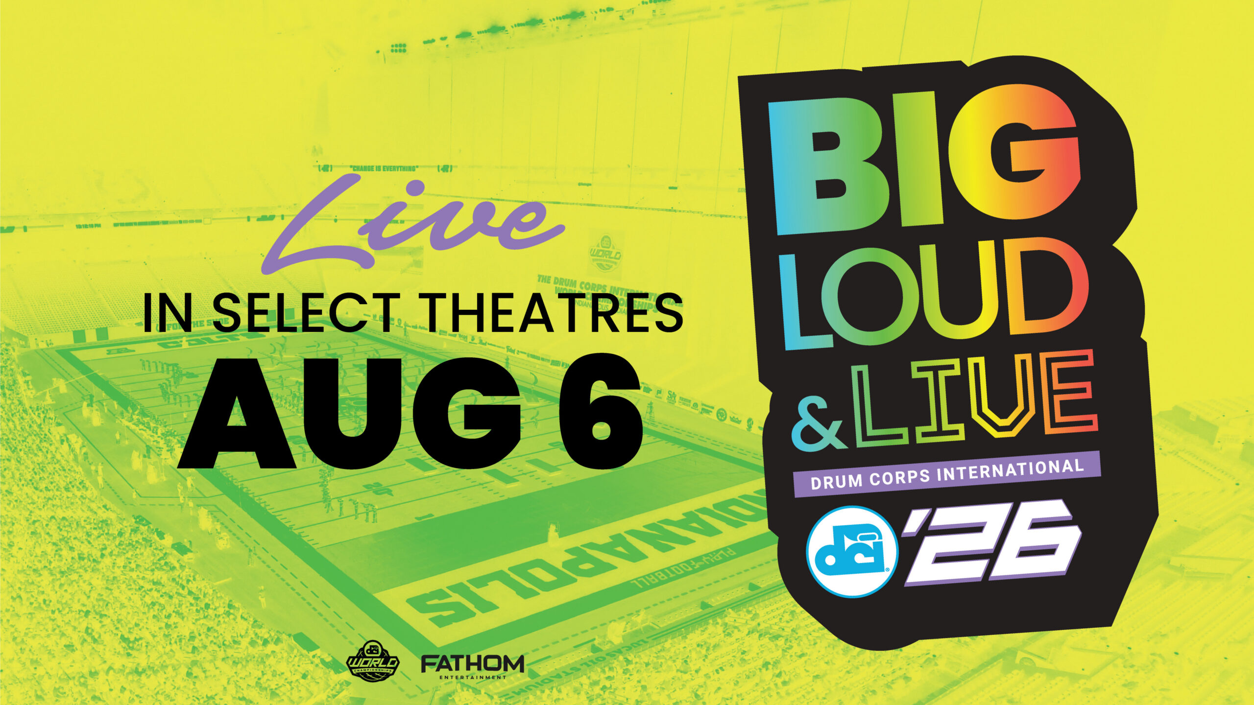 “Big, Loud & Live” returns to theatres nationwide, August 6, 2026