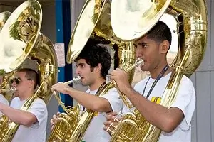 Members of the USAAMB tuba 