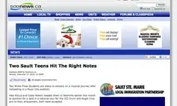 Two Sault teens hit the right notes