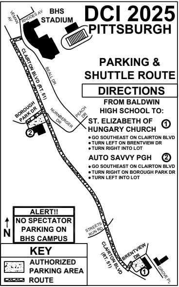 DCI 2025 Pittsburgh - Shuttle Info